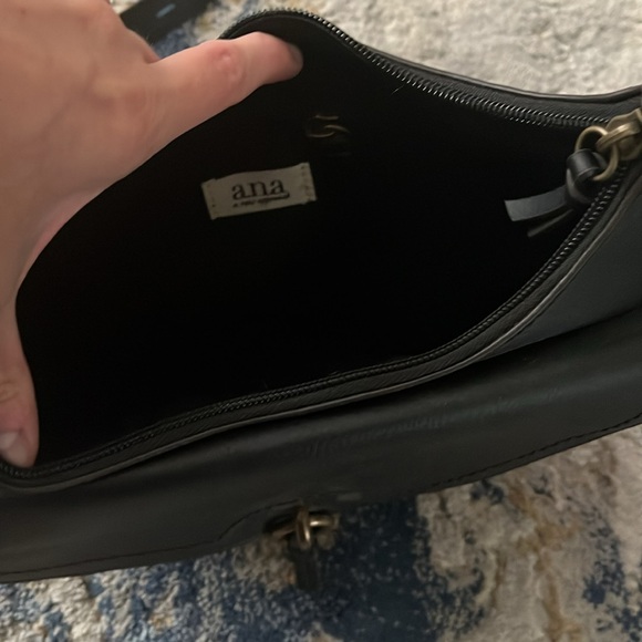 Ana Black Faux Leather Crossbody Purse - Picture 4 of 5